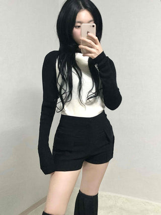 Daily Pocket Detail High-Waisted Shorts