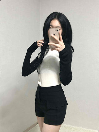 Daily Pocket Detail High-Waisted Shorts
