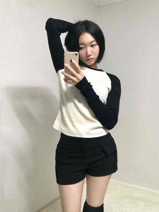 Daily Pocket Detail High-Waisted Shorts