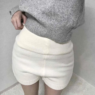 Cozy Lounge Knit Elastic Waist Shorts