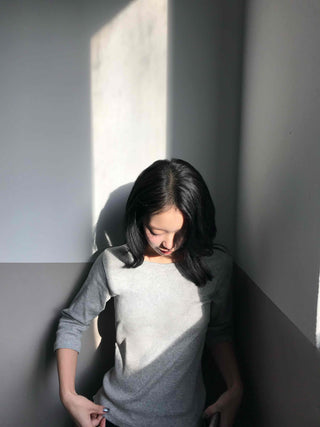 Soft Daily Round Neck 3/4 Slim Fit T-shirt