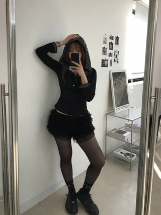Yuna Lace Frill Shorts Pants