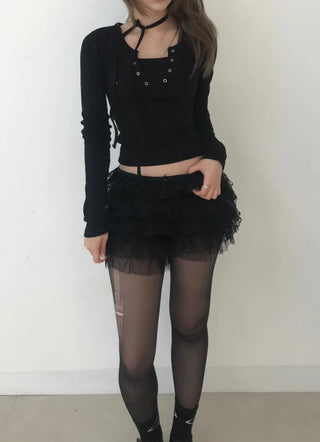 Yuna Lace Frill Shorts Pants