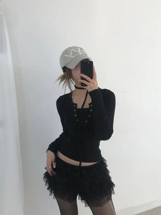 Yuna Lace Frill Shorts Pants