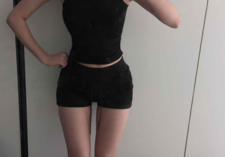Athleisure Drawstring Elastic Running Shorts