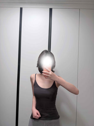 Daily Slim Fit Ribbed Spaghetti Strap Sleeveless