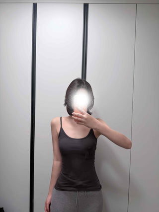 Daily Slim Fit Ribbed Spaghetti Strap Sleeveless