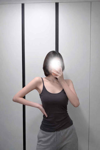 Daily Slim Fit Ribbed Spaghetti Strap Sleeveless