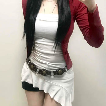 Slim U-Neck Basic Ribbed Sleeveless