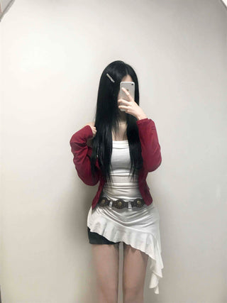 Slim U-Neck Basic Ribbed Sleeveless