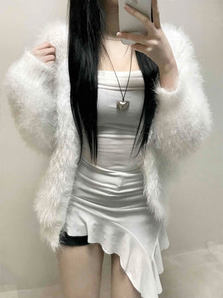 Slim U-Neck Basic Ribbed Sleeveless