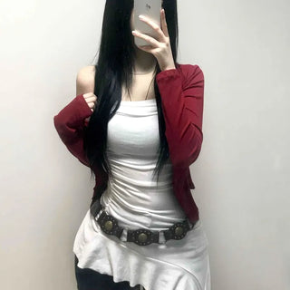 Slim U-Neck Basic Ribbed Sleeveless