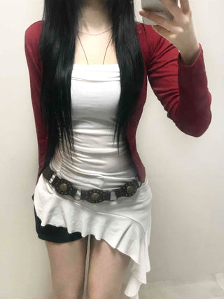 Slim U-Neck Basic Ribbed Sleeveless