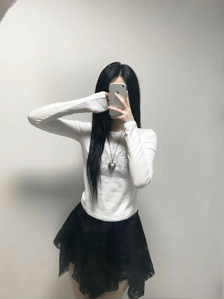 Fairy Hem Layered Asymmetrical Gothic Mini Skirt