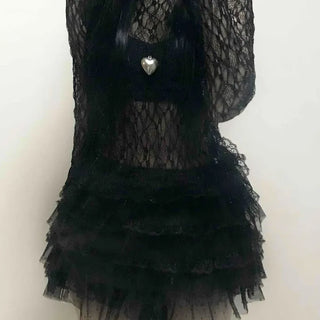 Dark Glam Feather Sasha Voluminous Shorts