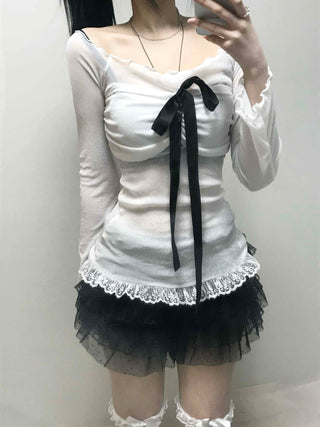 Dark Glam Feather Sasha Voluminous Shorts
