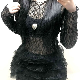 Dark Glam Feather Sasha Voluminous Shorts
