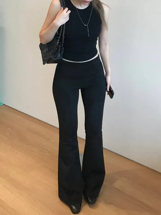 Kibo Suede Slim Bootcut Pants