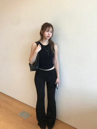 Kibo Suede Slim Bootcut Pants
