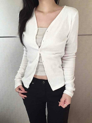 Peplum Ruffle Frill Ribbed Knit Cardigan