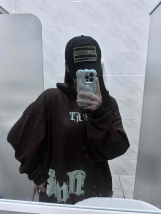 Campus Vintage Printed Hooded Terry Jogger Two-Piece