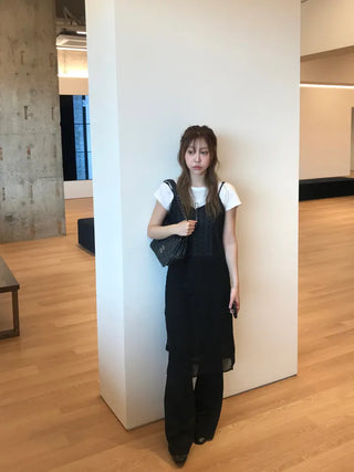 Reno Dot Chiffon Bustier Dress