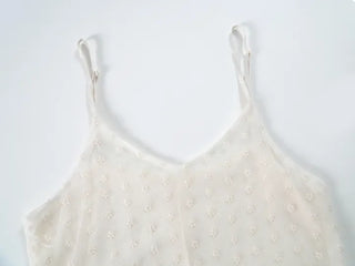 Reno Dot Chiffon Bustier Dress