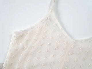 Reno Dot Chiffon Bustier Dress