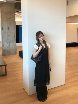 Reno Dot Chiffon Bustier Dress