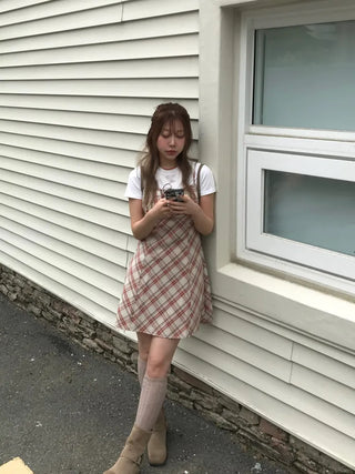 Noah Vintage Check Sleeveless Sleeveless Dress