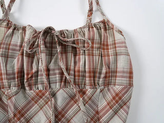 Noah Vintage Check Sleeveless Sleeveless Dress