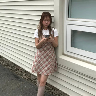 Noah Vintage Check Sleeveless Sleeveless Dress