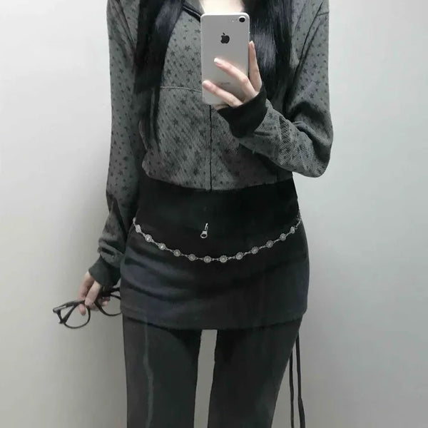 Bootcut Wrap Skirt Long Pants