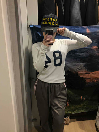 Big Numbering Round Long Sleeve T-shirt