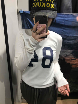 Big Numbering Round Long Sleeve T-shirt