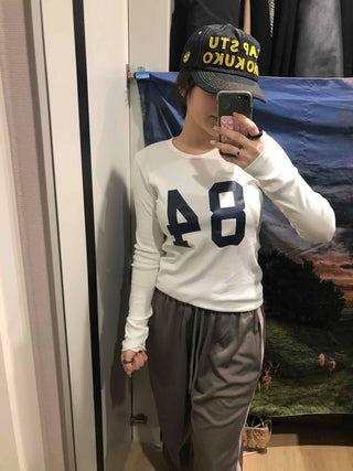 Big Numbering Round Long Sleeve T-shirt