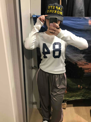 Big Numbering Round Long Sleeve T-shirt