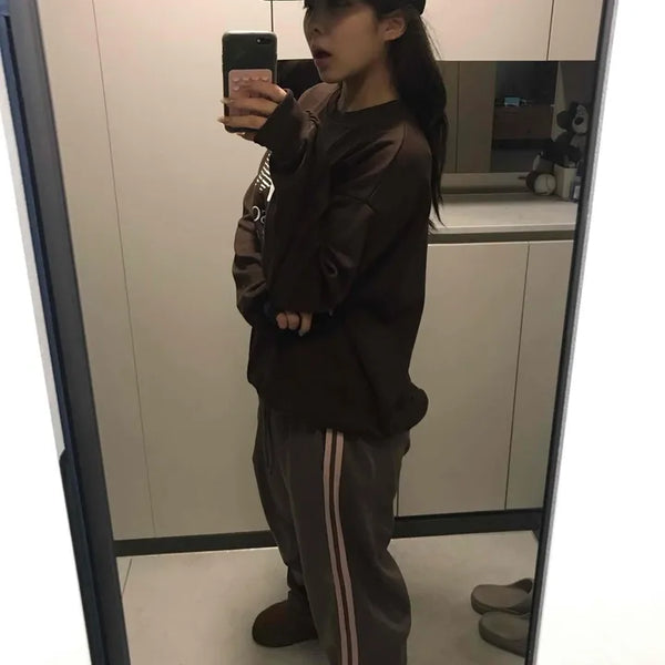 Campus Stripe Vertical Line Jogger Pants