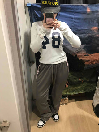 Campus Stripe Vertical Line Jogger Pants