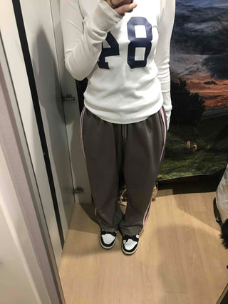 Campus Stripe Vertical Line Jogger Pants