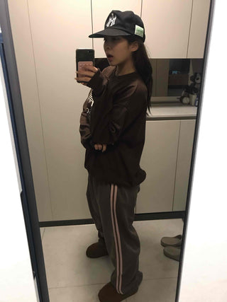 Campus Stripe Vertical Line Jogger Pants