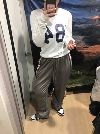 Campus Stripe Vertical Line Jogger Pants