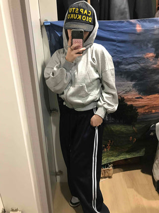 Loose Fit Cropped Zip-Up Hoodie