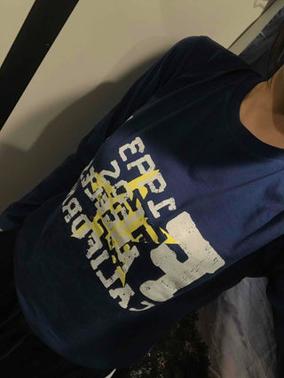 American Vintage Lettering Slim Fit Long Sleeve Tee