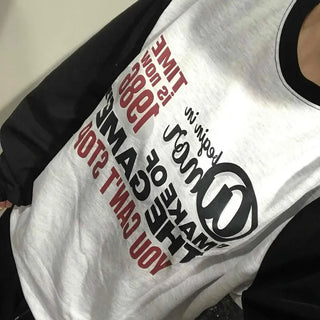 American Lettering Raglan Oversized Sweatshirt