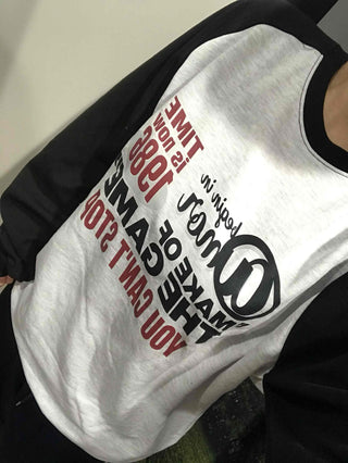 American Lettering Raglan Oversized Sweatshirt