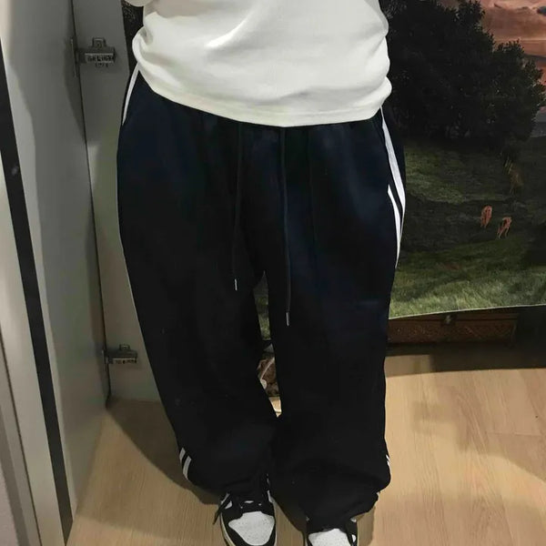 Striped Loose Fit Jogger Training Pants