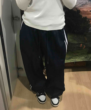 Striped Loose Fit Jogger Training Pants