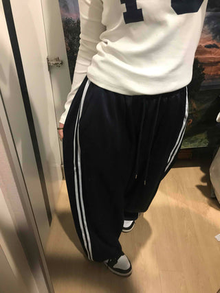 Striped Loose Fit Jogger Training Pants
