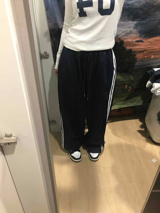 Striped Loose Fit Jogger Training Pants